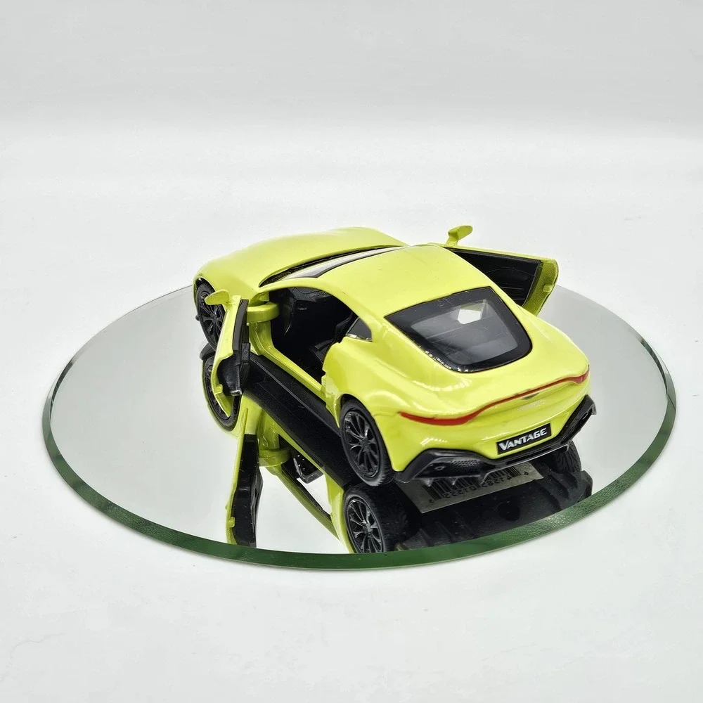 RMZ City Aston Martin Vantage Yellow Diecast Model Car 5 inch Pullback